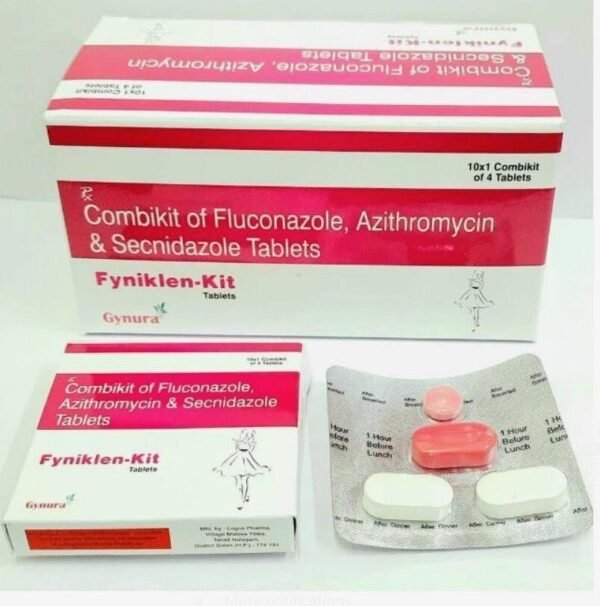 Fluconazole Azithromycin and Secnidazole Combikit | Fyniklen-Kit Tablets
