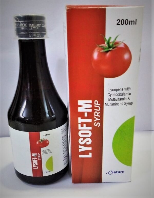 Lycopene Cyanocobalamin Multivitamin & Multimineral Syrup | LYSOFT-M SYRUP