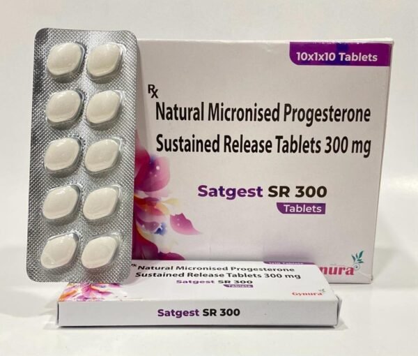 Progesterone Sustained release tablets | Satgest SR 300
