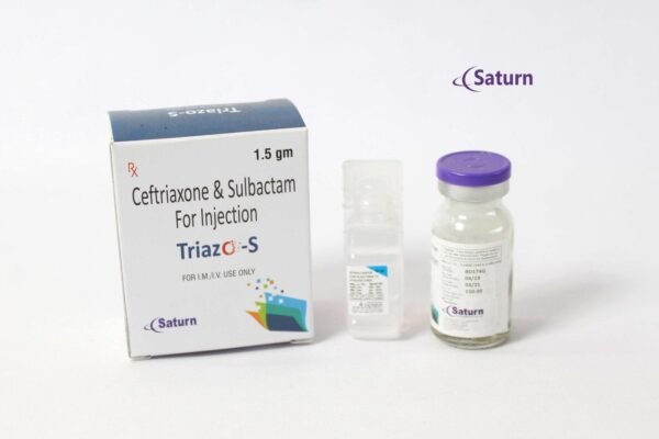 Ceftriaxone 1000 mg Sulbactam 500mg | Triazo-S 1.5 mg
